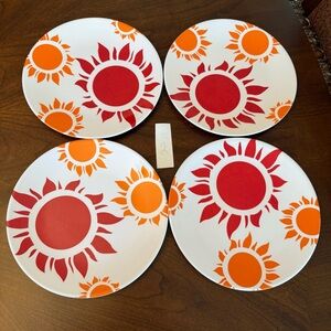 Set of 4 Target Home Tropical Pattern Melamine Salad Plates - Listing 2